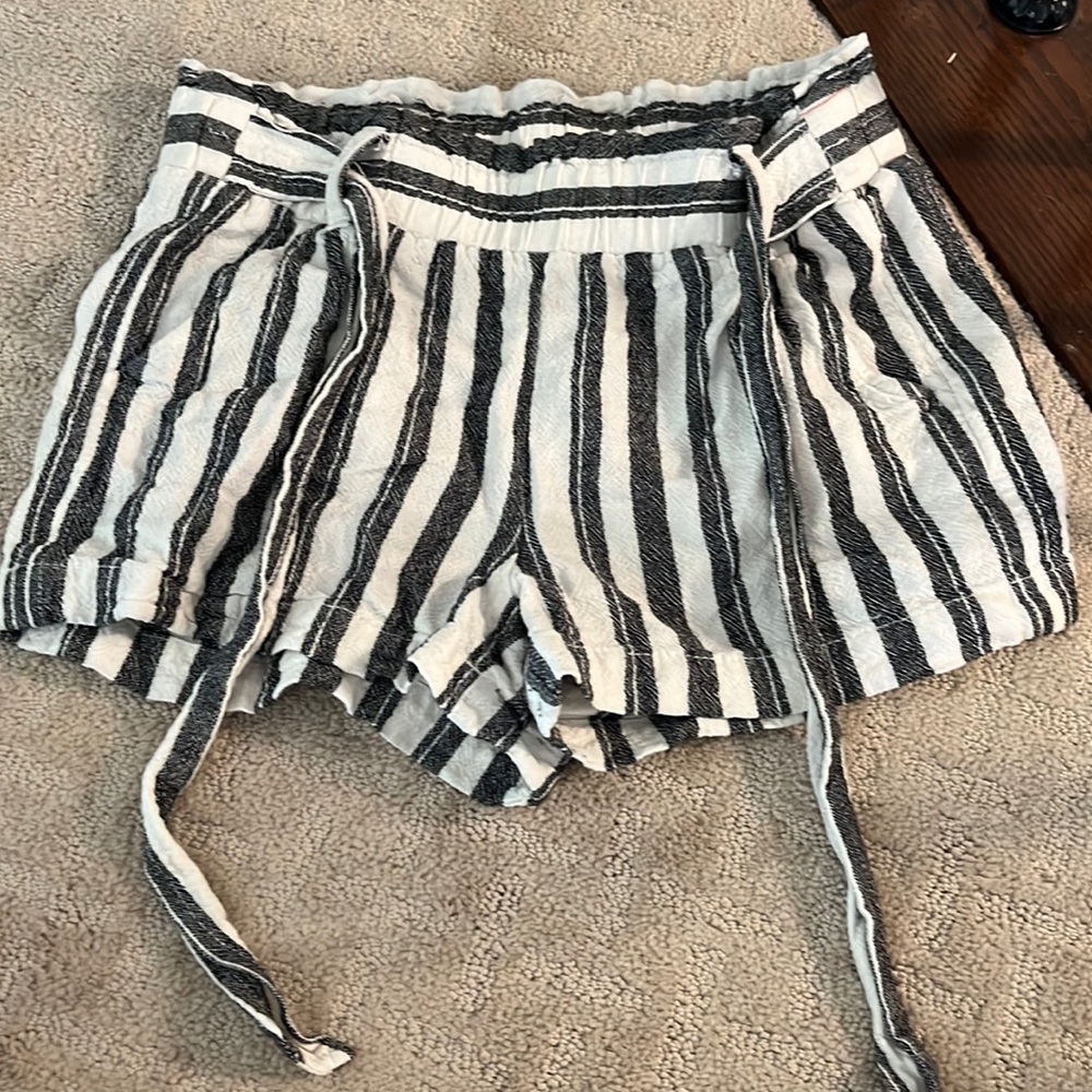 Jolt- PaperBag Stripped Shorts